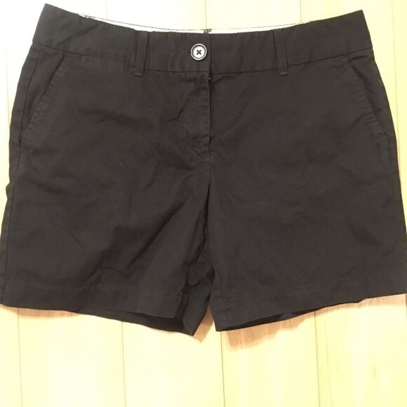 NWOT. Loft Women’s Sz 6 Black Cotton Shorts - Picture 1 of 7